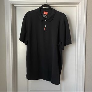 Black Nike Dri Fit Cotton Polo